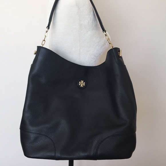 Tory Burch Handbags - Tory Burch Whipstitch Black Hobo Bag